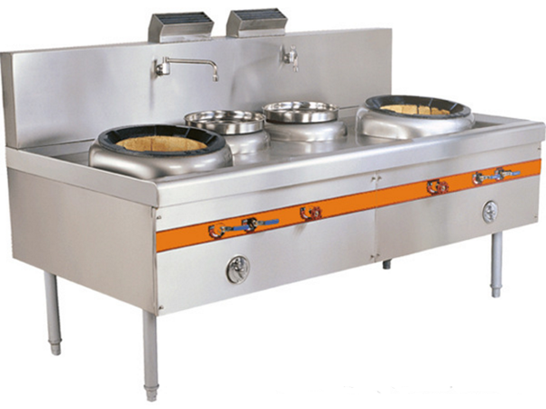 Double-end and Double-tail Chinese Small Stir-frying Furnace