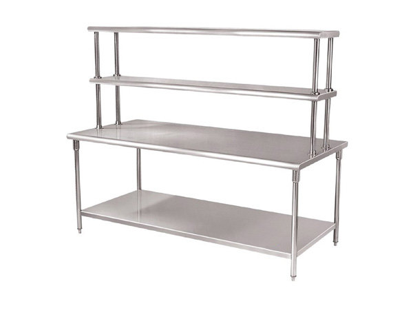 Double-deck workbench connected with upper frame