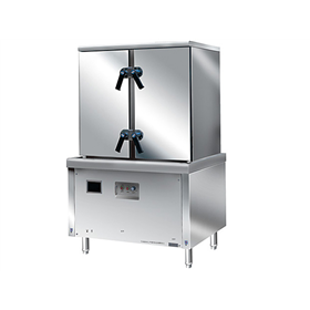 24-pot electromagnetic double-door steamer