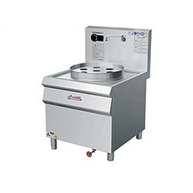 Single-head electromagnetic ladle steaming furnace